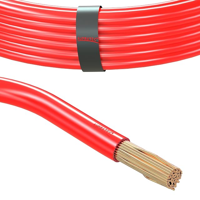 Cable de batería de vehículo AUPROTEC de 35 mm² rojo