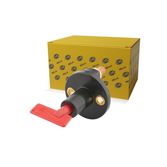 Seccionador de batería HELLA S33 con llave roja