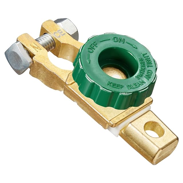 Seccionador de borne de batería Spurtar verde para borne negativo
