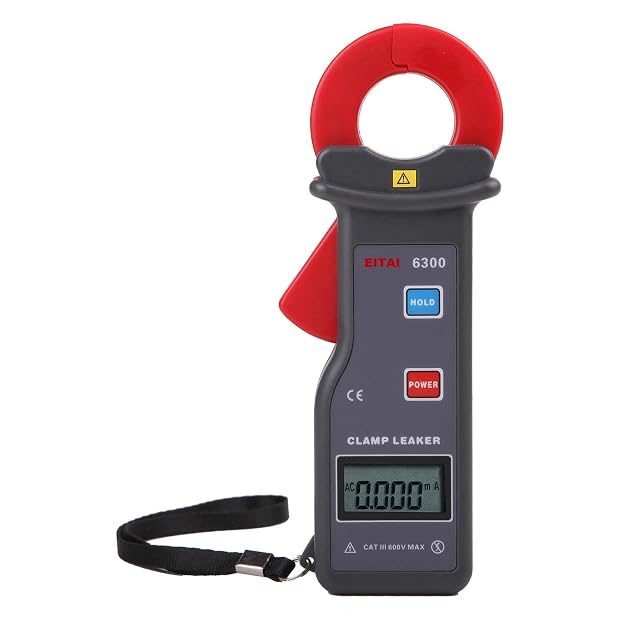 Pinza amperimétrica de fugas EITAI con pantalla LCD retroiluminada