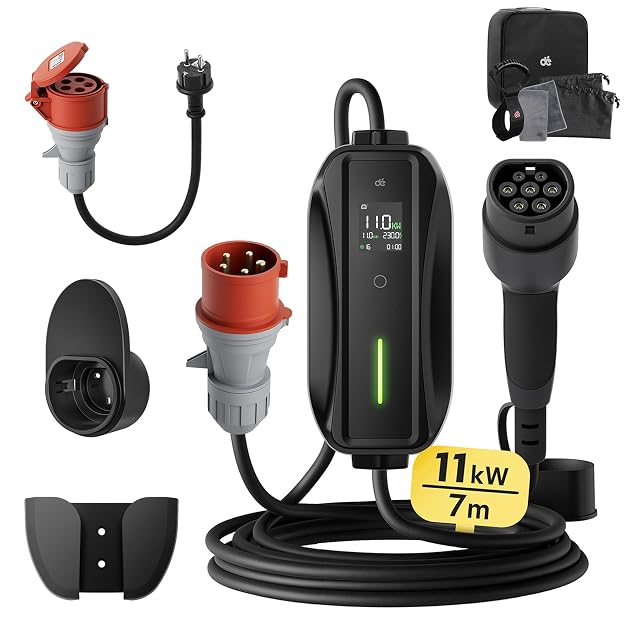 Wallbox móvil dé con clavija CEE y cable Type 2