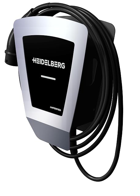Wallbox Heidelberg Energy Control Plus con frontal de acero inoxidable