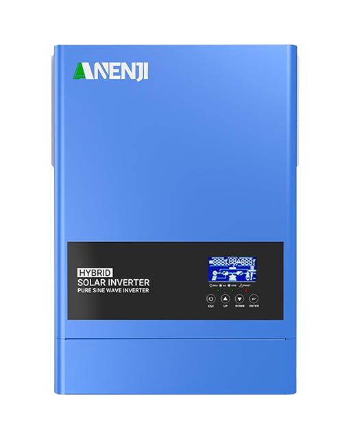 Inversor solar híbrido Anjfylque de 6200 W con pantalla LCD y WiFi