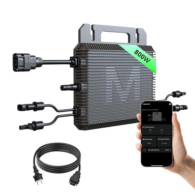 Microinversor Marstek de 800 W con conectores MC4