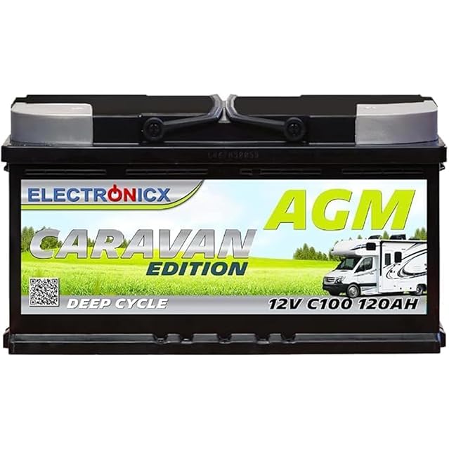 Batería AGM Electronicx Caravan Edition de 120 Ah