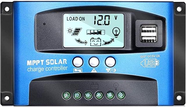 Regulador de carga solar Y&H Wanderer BL912 de 40 A con pantalla LCD