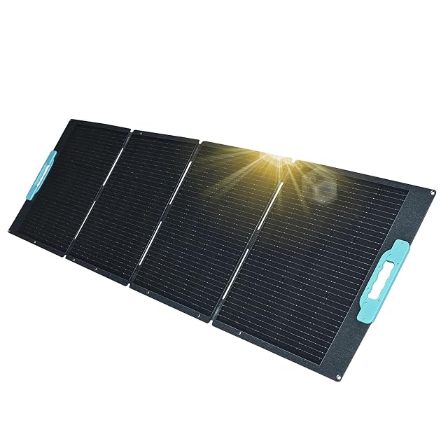 Panel plegable enjoy solar Helios de 200 W con cables MC4 y asa de transporte